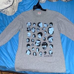 Supreme Faces Long-Sleeve Tee ‘Heather Grey’